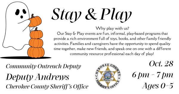 Join us and Community Outreach Deputy Rhanda Andrews for a Stay & Play story time!…